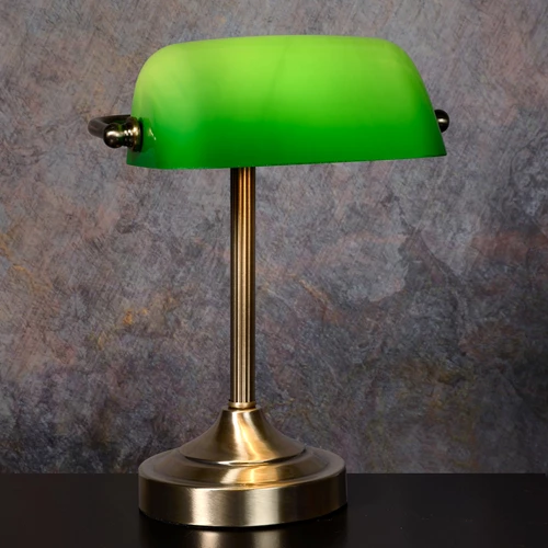 Lucide BANKER - Lampe de bureau - 1xE14 - Bronze - ambiance 1